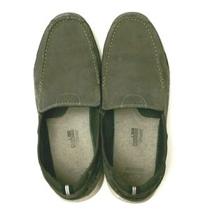 Clarks Navy Slip On Shoes 12